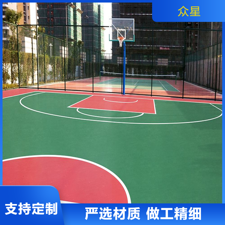 图木舒克市人造草坪篮球场硅PU - 推荐